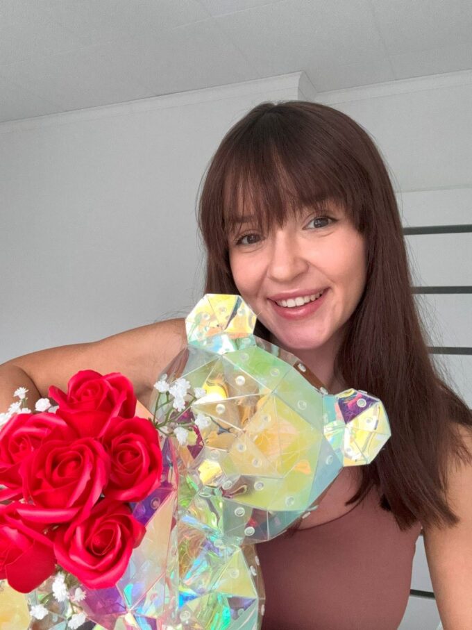 Lemisie Bär mit Rosen – Bild 2